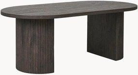Mesa de centro oval com efeito de madeira Boavista