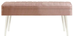 Conjunto de Mesa de Jantar Extensível Vina – Branco Pedra – Mesa: 129x