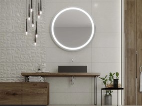 Espelho Redondo LED C4 premium 110x110