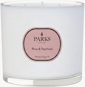 Vela perfumada artesanal com três pavios Vintage Aromatherapy (rosa, patchouli, caules verdes)