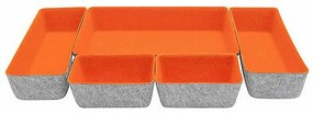 Conjunto de Cestas Confortime Feltro 5 Peças 27,5 x 20 x 5,3 cm