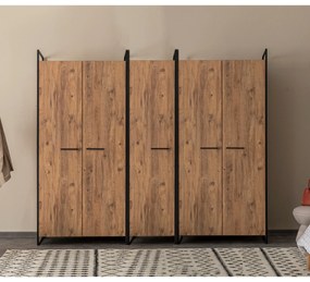 Roupeiro Dynamic – Atlantic Pine – 104x225x52 cm / 64x225x52 cm