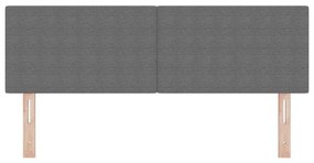 Cabeceira vidaXL Design Simples Cinza Claro 140 cm Tecido de Veludo