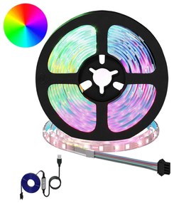 vidaXL Fita LED 2 pcs Preto e Transparente 2500 mm Cobre e Plástico