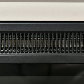 Lareira Elétrica 1800W Lareira com Efeito de Chama Realista Controlo R