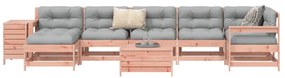 9 pcs conjunto sofás jardim madeira abeto-de-douglas