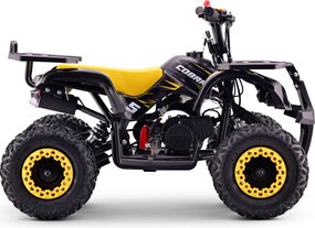 Mini Moto Infantil para crianças 5 a 9/10 anos Gasolina 50 CC Beneo Motors Cobra com limitador de velocidade Amarela