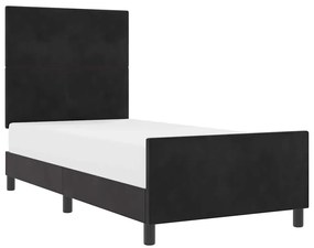 Cama vidaXL Preta 80x200 cm Veludo