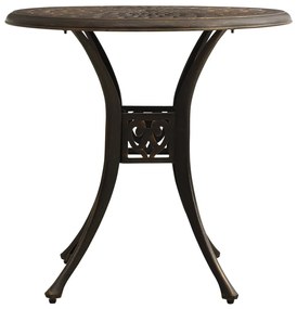 3 pcs conjunto bistrô alumínio fundido bronze