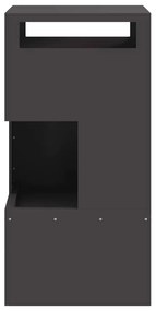 Lareira Preta 50x50x100 cm Aço