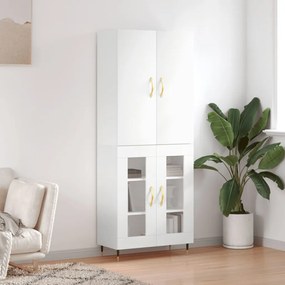 vidaXL Armário alto 69,5x34x180 cm derivados de madeira branco