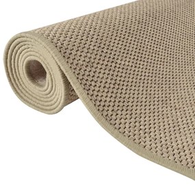 Tapete/passadeira 80x300 cm aspeto sisal cor areia