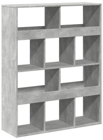 Divisória 100x33x125,5 cm derivados de madeira cinzento cimento