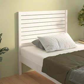 Cabeceira de cama 96x4x100 cm pinho maciço branco