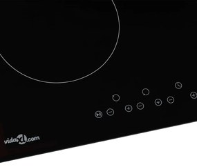 Placa de cerâmica com 4 discos controlo tátil 6000 W