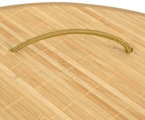 Cesto de canto para roupa suja 60 L bambu