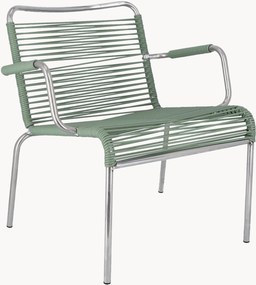 Cadeiras artesanais empilháveis para jardim Mya Spaghetti, conjunto de 2