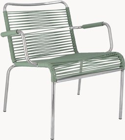 Cadeiras lounge artesanais empilháveis para jardim Mya Spaghetti, conjunto de 2