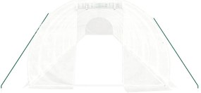 Estufa com estrutura de aço 60 m² 20x3x2 m branco