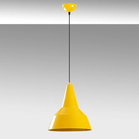 Candeeiro de Teto Saglam – Amarelo Dourado – 30 cm