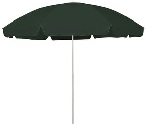 Guarda-sol de praia 300 cm verde