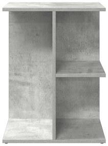 Mesa cabeceira 46,5x29x61 cm derivados madeira cinzento-cimento