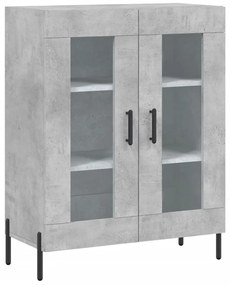 Armário alto 69,5x34x180 cm derivados de madeira cinza cimento