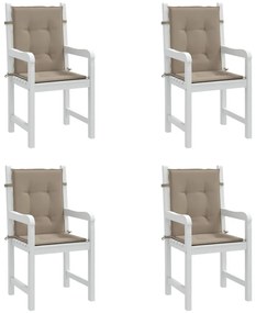 Almofadões lombares p/ cadeiras de jardim 4pcs oxford cinza-ac.