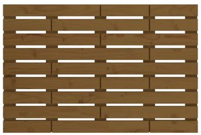 Cabeceira de parede 96x3x63 cm pinho maciço castanho-mel