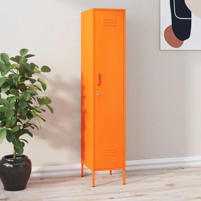 vidaXL Cacifo 35x46x180 cm aço laranja