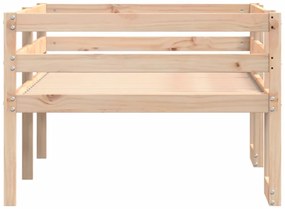 Estrutura de cama infantil 80x200 cm madeira de pinho maciça
