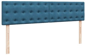 Estrutura de cama otomana com colchão 200x200 cm azul escuro