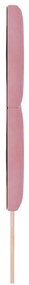 Cabeceira LED Bloco de Diamante Rosa 144 cm Veludo