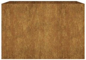 Canteiro elevado de jardim 120x80x80 cm aço corten
