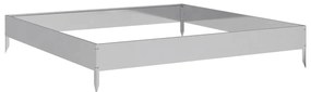 Canteiro elevado de jardim 100x100x18,5 cm aço galvanizado