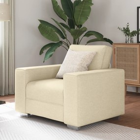 Poltrona vidaXL Creme 59 cm em Tecido