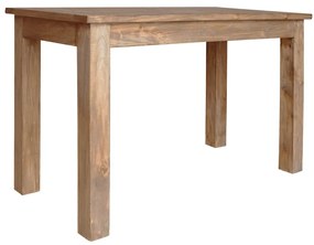 Mesa de jantar madeira de mogno maciça 120x60x77 cm