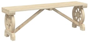 3 pcs conjunto de jantar p/ jardim madeira de abeto maciça