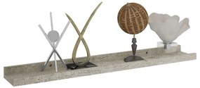 Prateleiras de parede 2 pcs 60x9x3 cm cinzento cimento