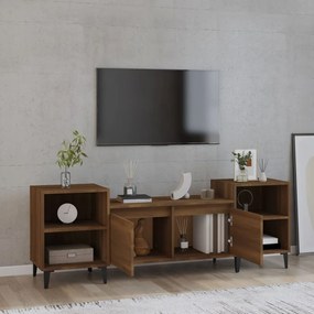 Móvel de TV 160x35x55 cm derivados de madeira carvalho castanho
