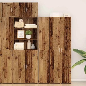 vidaXL Buffet Madeira Antiga 30x42.5x185 cm Madeira Industrial