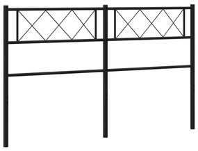 Cabeceira de cama 140 cm metal preto