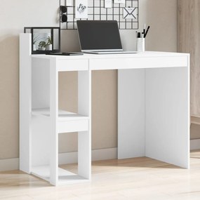 vidaXL Secretária 103,5x56,5x94 cm derivados de madeira branco