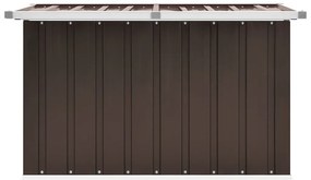 Caixa de arrumação para jardim 109x67x65 cm castanho