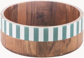 Saladeira em madeira de acácia Panama Stripe