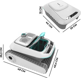 Robot limpa-piscinas para fundos, paredes, linha de água e superfície Conga Pooldroid 10000 TotalClean AquaSkater .
