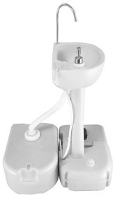 Tanque de água portátil com adaptador 24 L cinzento