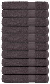 vidaXL Toalhas de sauna FROGN 10 pcs 80x200cm 360 g/m² antracite