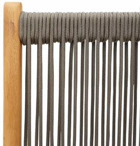 Cadeiras de jardim reclináveis 8 pcs acácia maciça cinzento