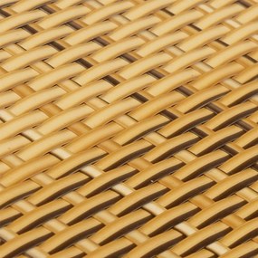 Tela de varanda 400x90 cm vime PE castanho-claro